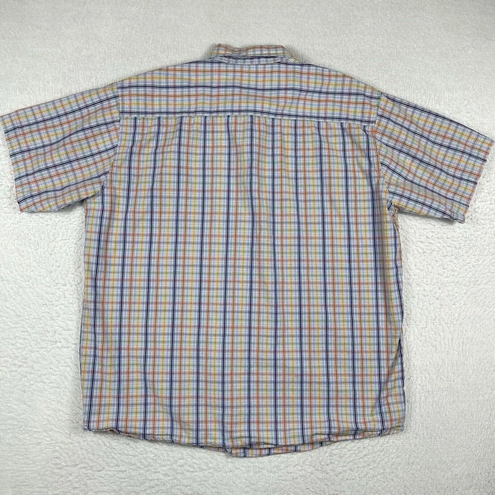 Drunknmunky Shirt Mens XXL Multicolor Plaid‎ Made In UAE Hip Hop Skater Monkey